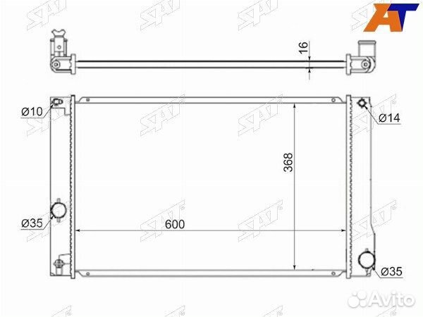 Радиатор lexus CT200H, lexus CT200H 10, lexus HS25