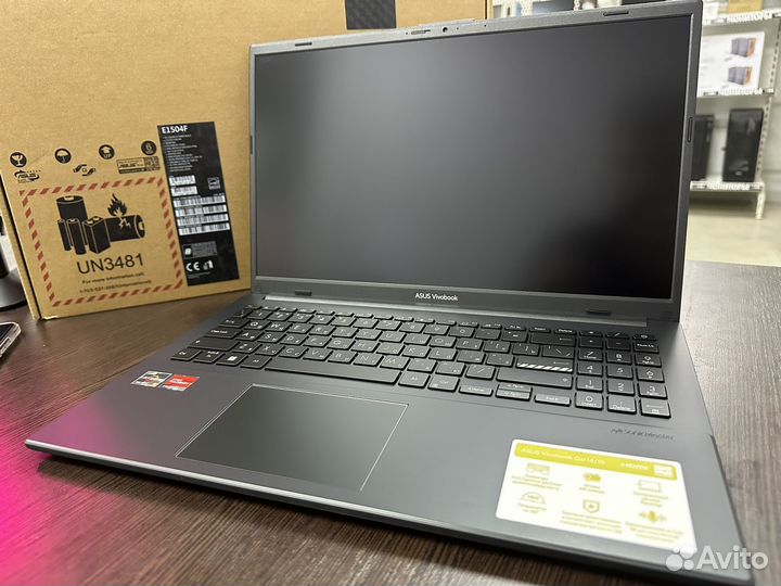 Ноутбук новый Asus Vivobook go15 ryzen5/16/512