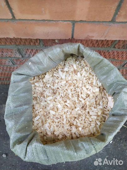 Опилки стружка в мешках