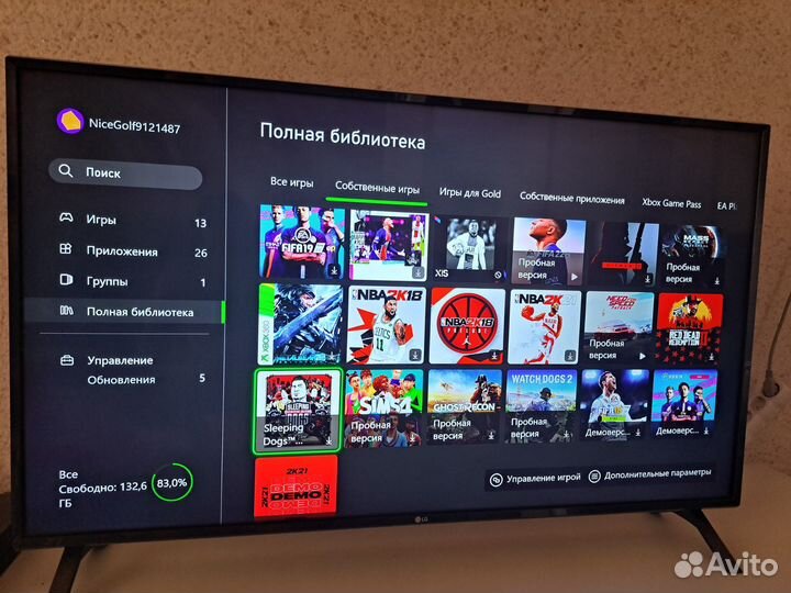 Xbox One X 1tb с играми