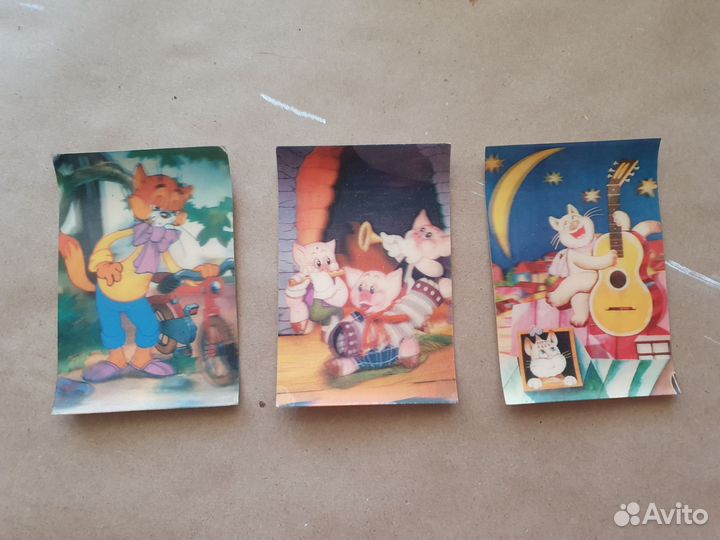 Календарики СССР переливные, стерео, 70-90-е