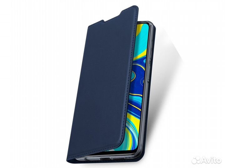 Книжка Redmi Note 9S/9 Pro, тёмно-синяя