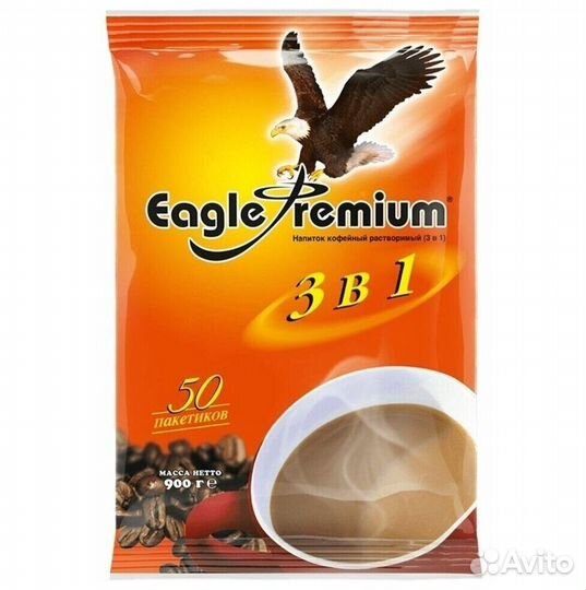 Растворимый кофе eagle premium 3в1 20г