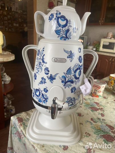 Самовар электрический новый гжель