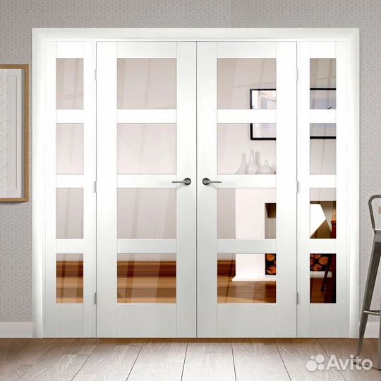 Двери межкомнатные двухстворчатые