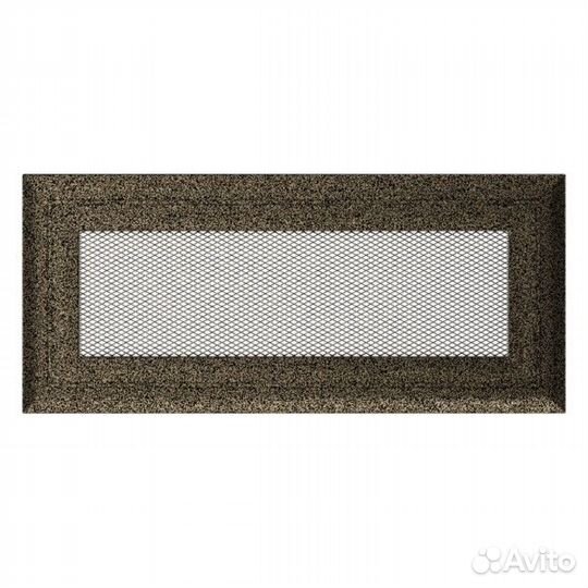 Вент решетка Kratki Оскар Черная латунь 17 х 30