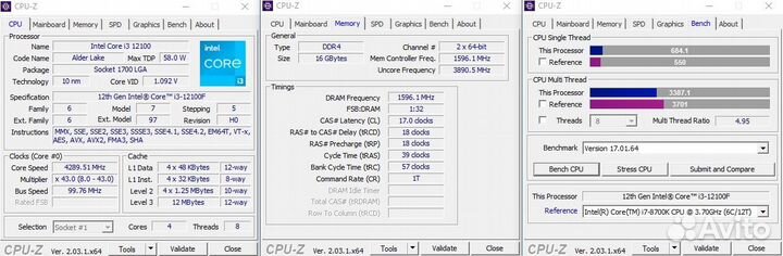 Комплект Core i3-12100F / MSI PRO H610M-E LGA1700