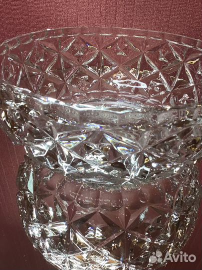 Блюдо поднос хрусталь СССР и салатник