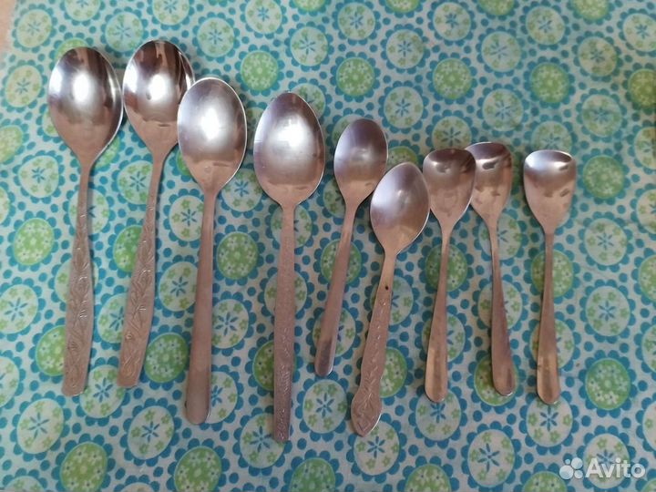 Набор ложек и вилок мельхиор