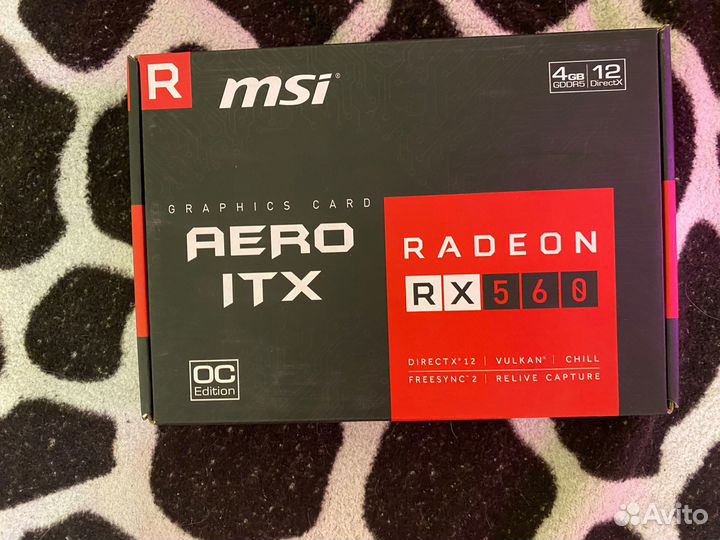 Видеокарта msi rx 560