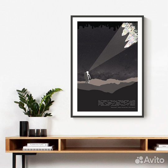 Постер с космонавтом, 