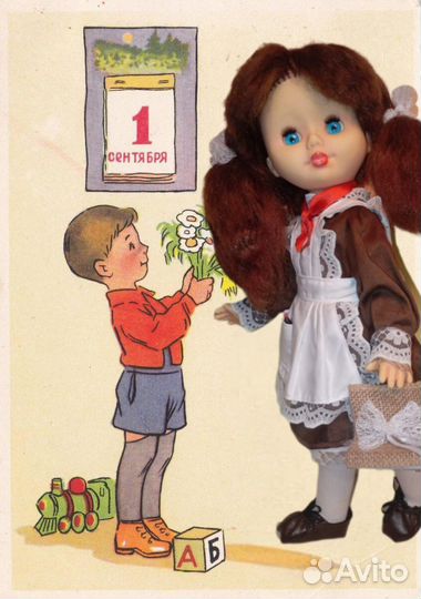 Кукла Школьница Пионерка СССР Ленигрушка
