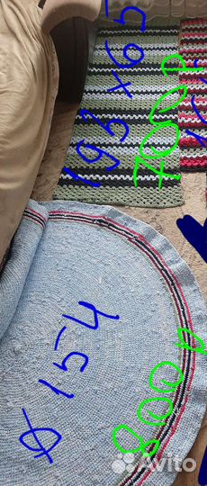 Дорожка ковровая, ручная работа