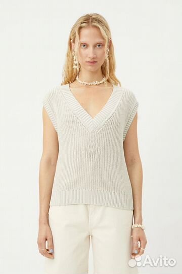 Трикотажный жилет Weekday хлопок