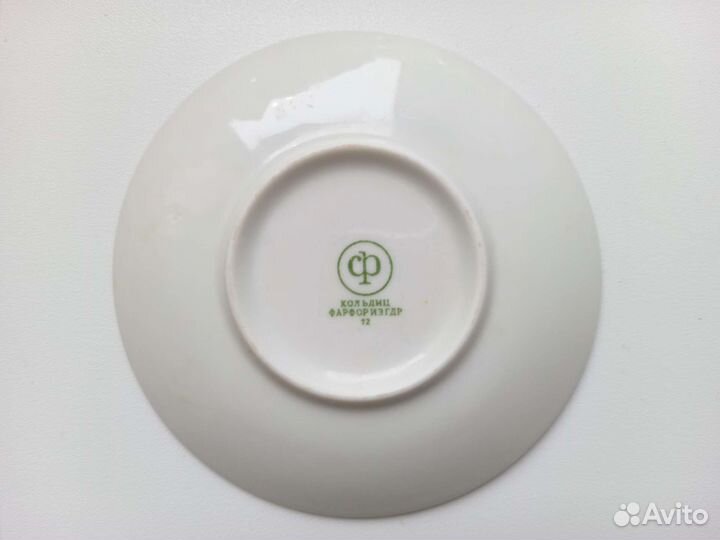 Винтажный фарфоровый сервиз Кольдиц, 3 предмета