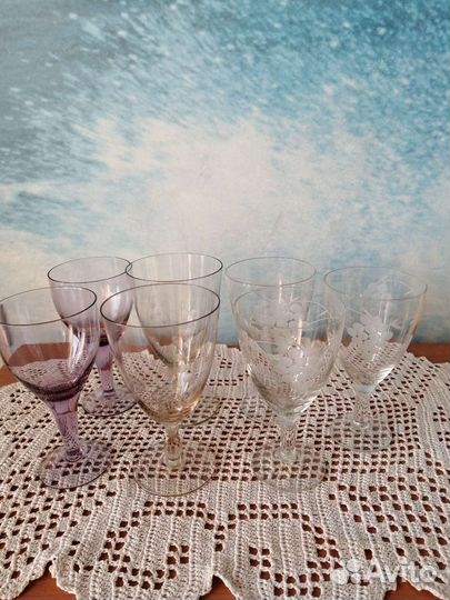 Бокалы фужеры рюмки