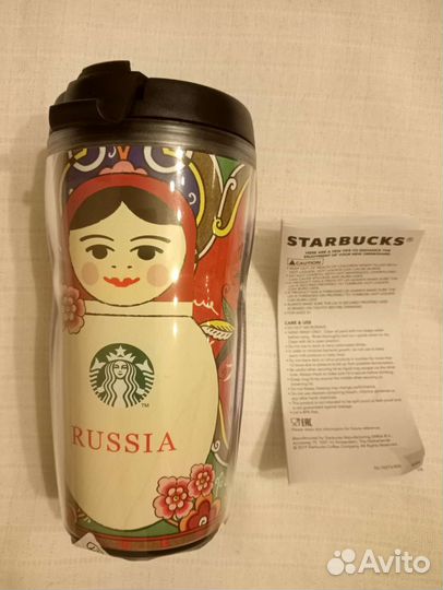 Термокружка Starbucks тамблер матрешка