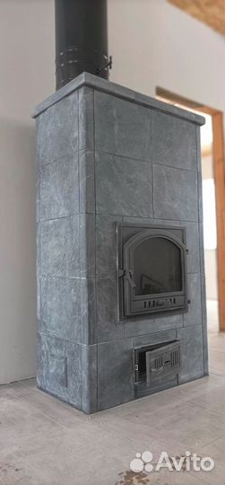 Печь-камин натуральный камень Kotka