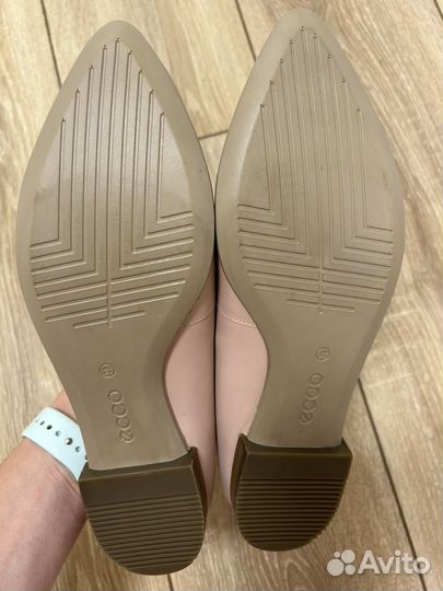 Туфли ecco цвет пудровый 39 размер