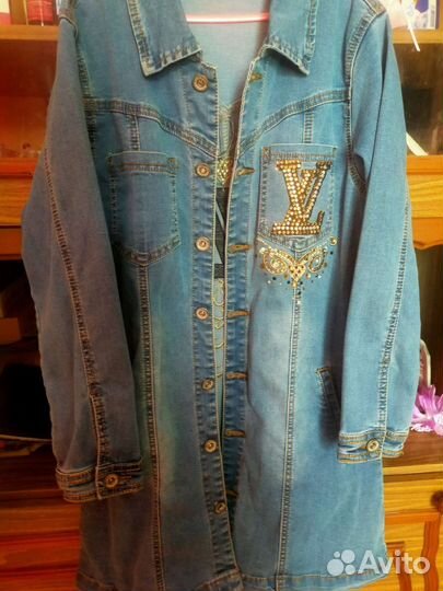 Куртка удлиненная джинсовая