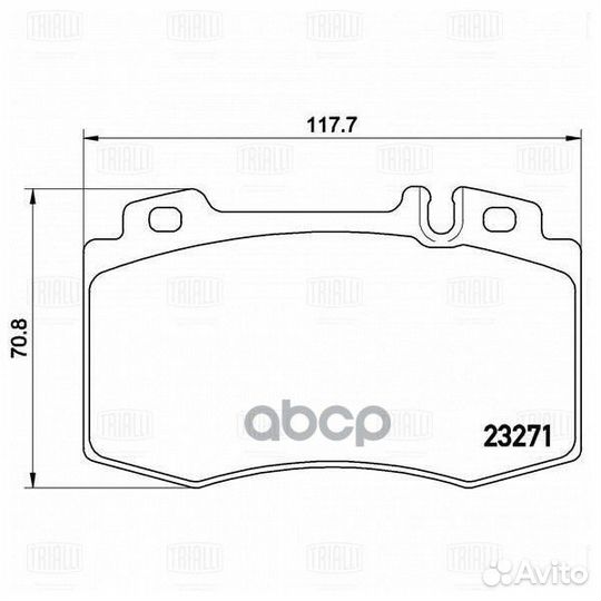 Колодки торм. для а/м Mercedes ML (W163) (98)