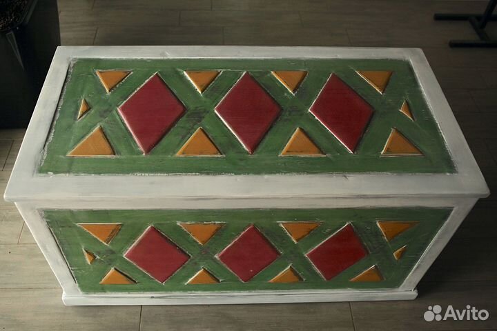 Сундук деревянный в стиле шебби шик