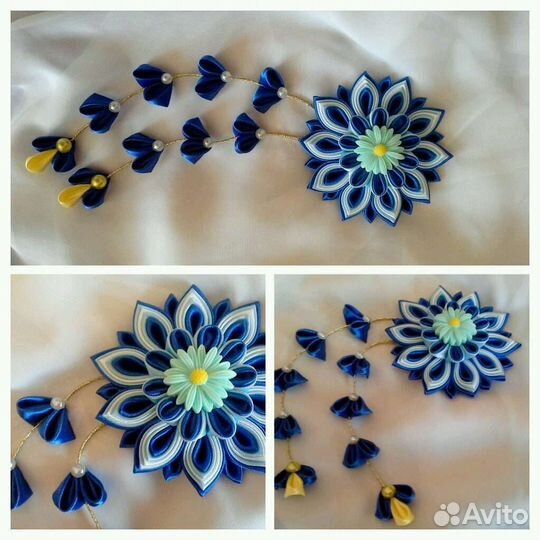 Заколка для волос ручной работы