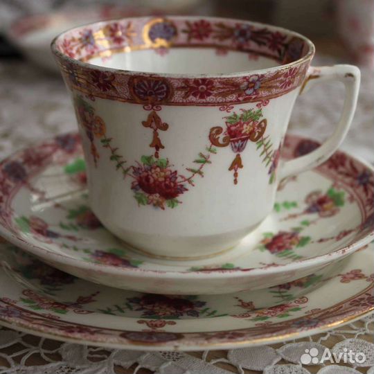 Старинное фарфоровое трио. Англия