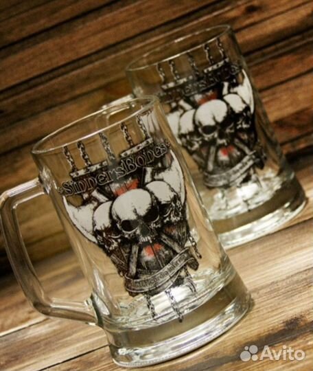 Пивной бокал sinners bones
