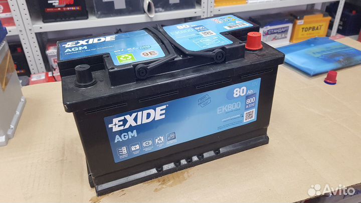 Exide EK800 AGM 80Ah 800A