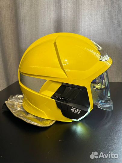 Шлем каска пожарного MSA Gallet F1 XF желтый