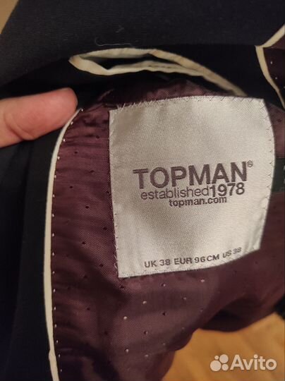 Мужской классический костюм Topman