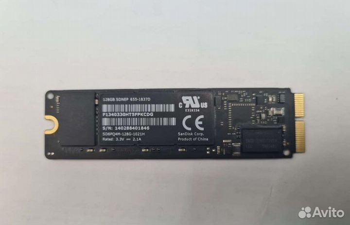 Apple MacBook SSD 128 гб SD6PO4M-128G-1021h