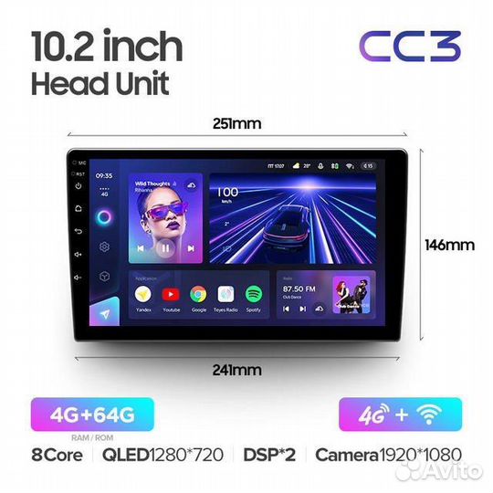 Teyes CC3 2K 4/64 Chevrolet Aveo 2 (2006-2012)