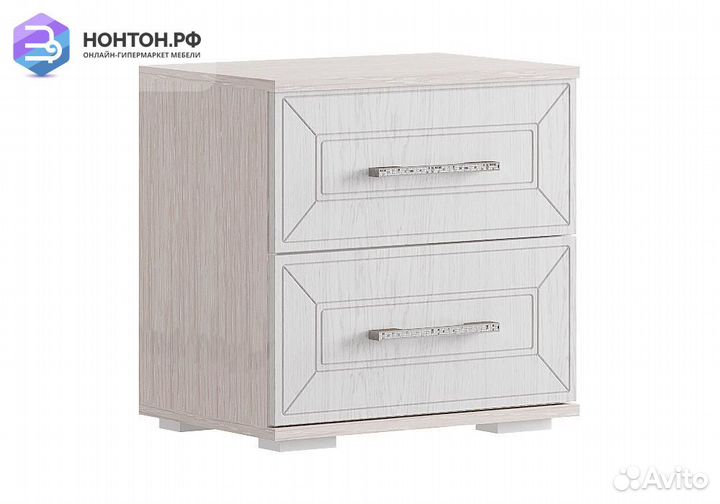 Тумба прикроватная Британика дуб атланта / дуб бра