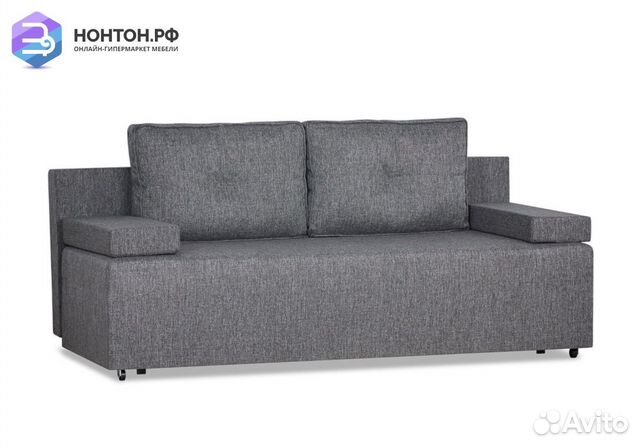 Диван еврокнижка Лиссабон темно-серый