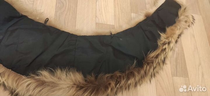 Меховой воротник енот