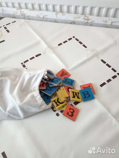 Азбука деревянная