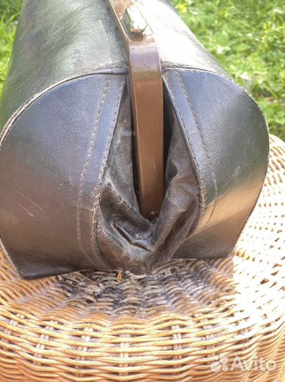 Сумка саквояж старинный