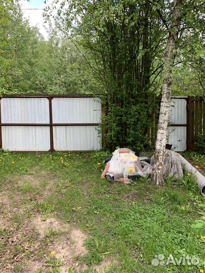 Ворота с калиткой, распашные бу