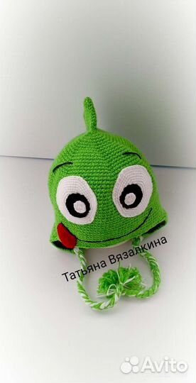 Шапка лягушка, динозавр