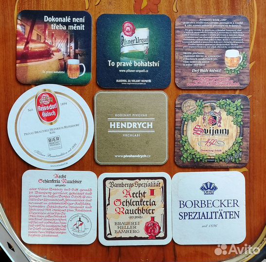 Подставки бирдекели под разные сорта пива