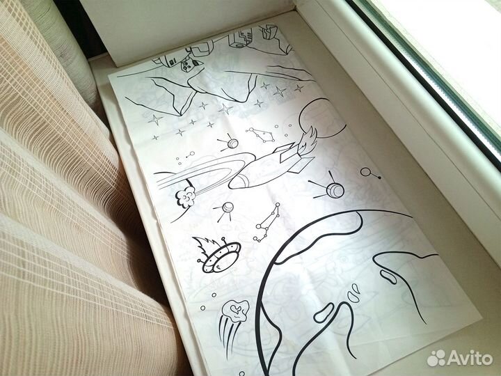 Скатерть-раскраска