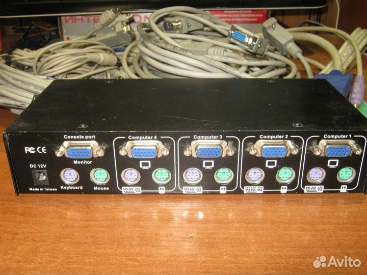 KVM переключатель 4-х портовый