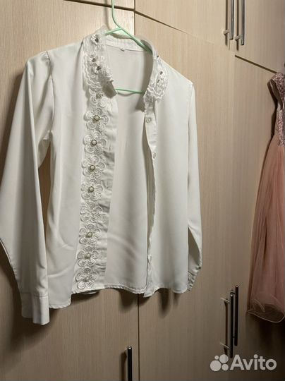 Рубашка белая на девочку