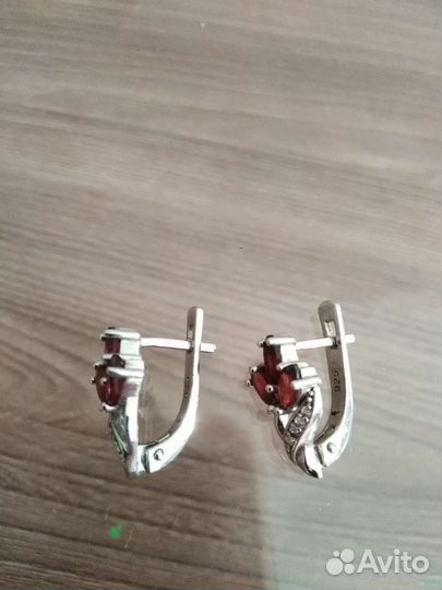Серьги серебро