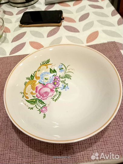 Глубокое блюдо Дулево