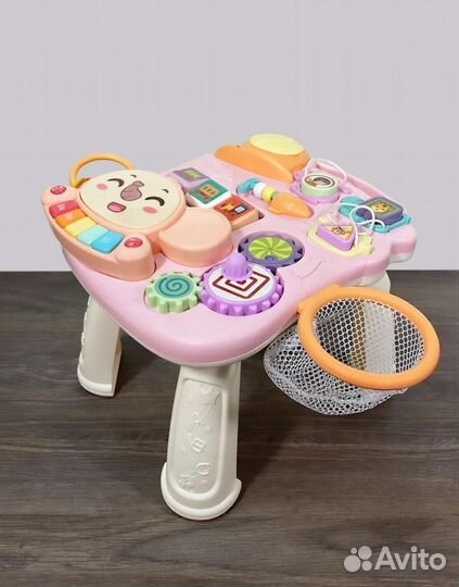 Каталка-ходунки, развивающий центр,столик,бизиборд