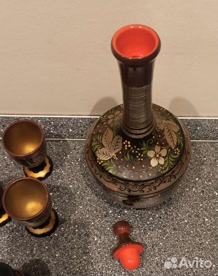 Деревянная посуда Хохлома