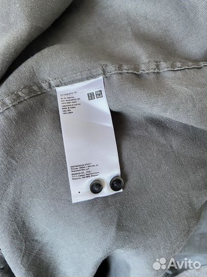 Рубашка льняная женская Uniqlo